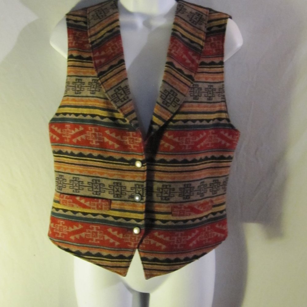Knockabouts By Pendleton Wool Aztec Vest 8 - image 1